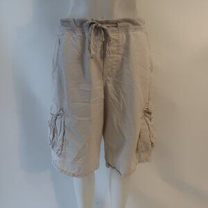 Mens James Perse Yosemite Beige Pull-On Drawstring Performance Shorts 3 US/L